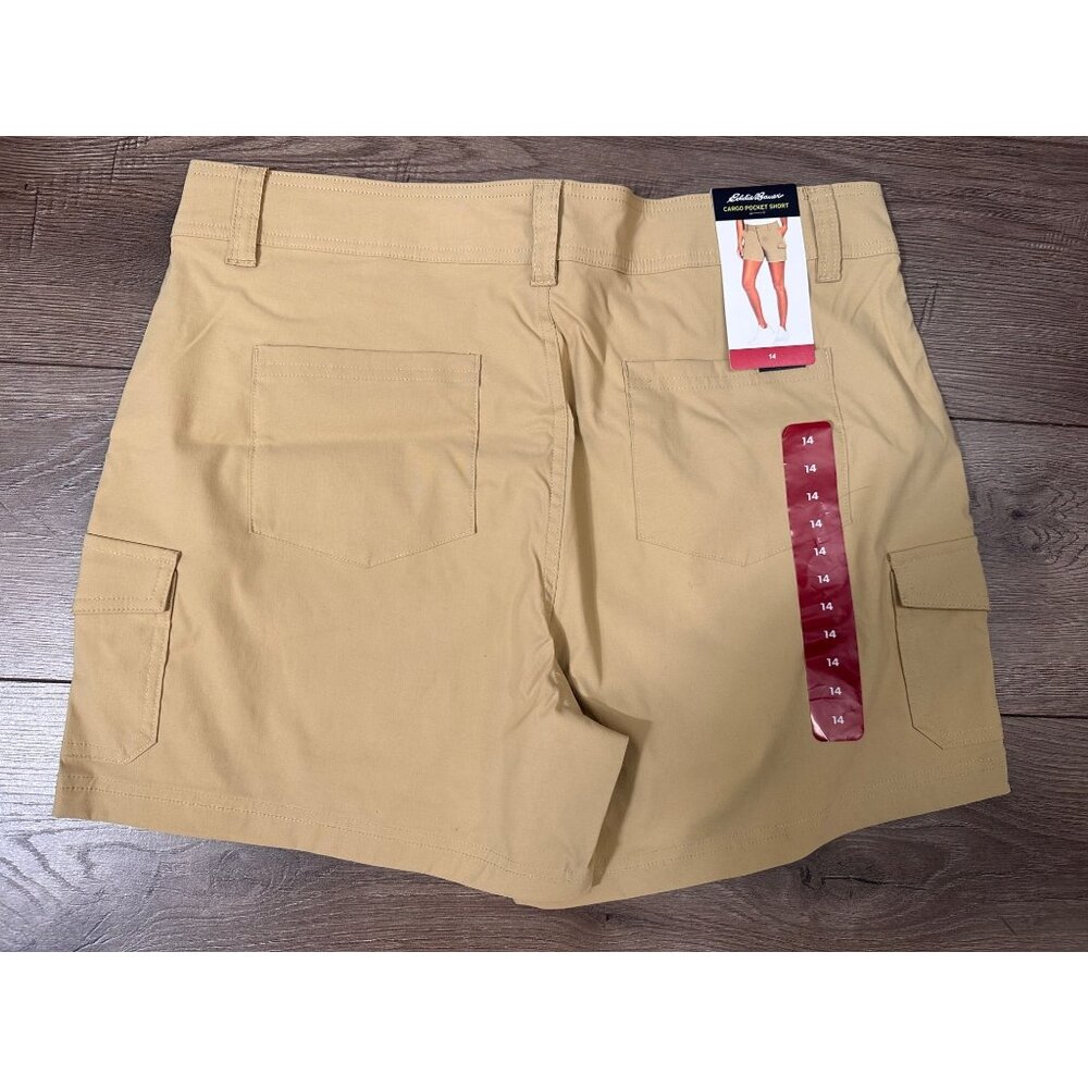 Eddie Bauer shorts women 2 Way Stretch 5”Inseam Hiking Outdoor Wear size 14 - Picture 4 of 13
